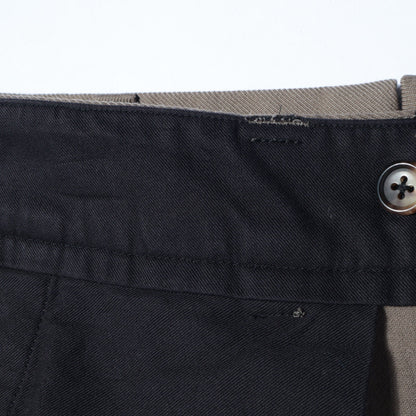 WOOL COTTON TWILL TROUSERS