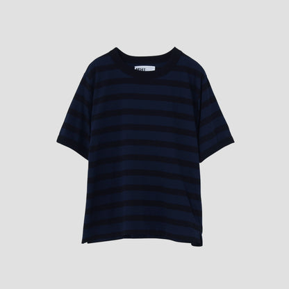 COTTON LINEN STRIPE JERSEY