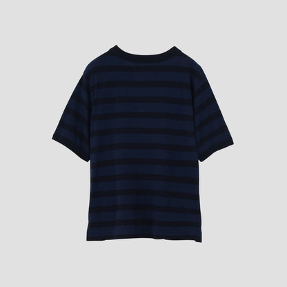 COTTON LINEN STRIPE JERSEY