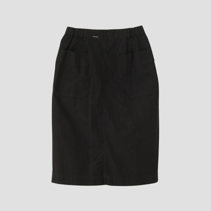 COMPACT TOUGH COTTON POPLIN SKIRT