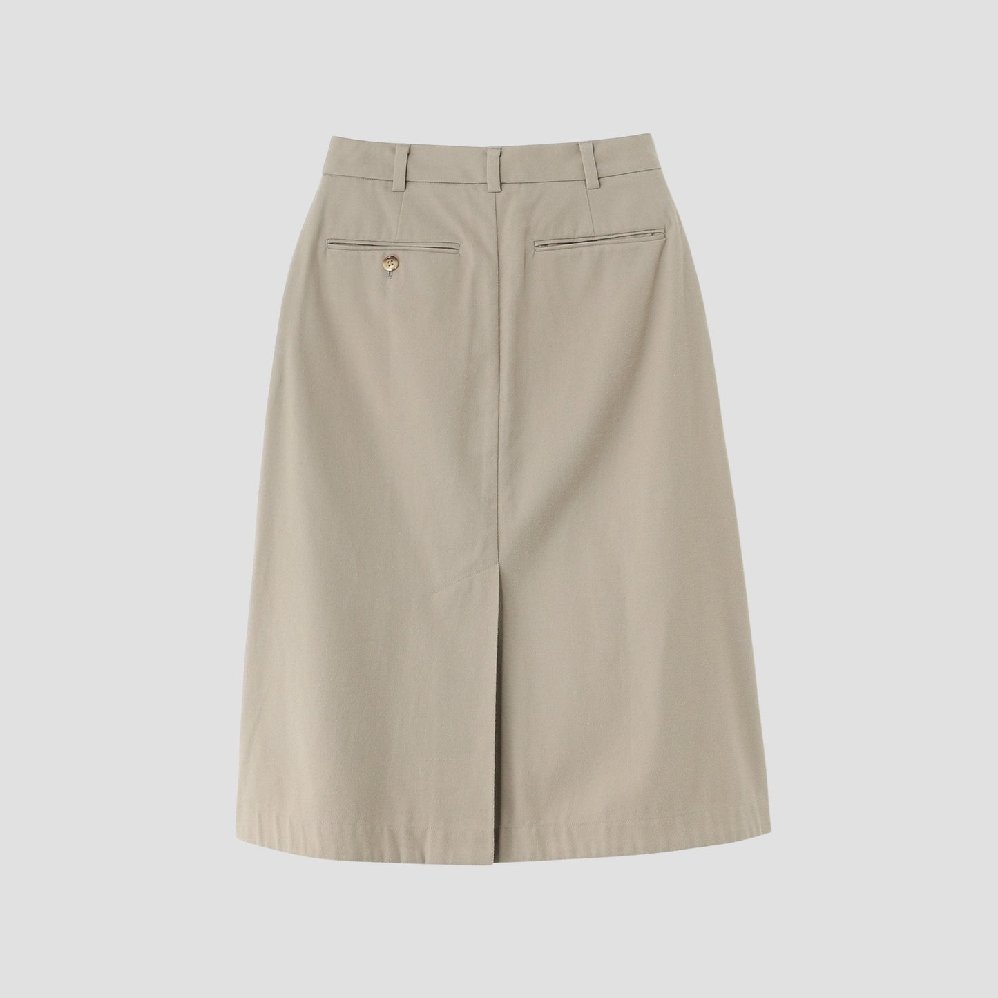 BRUSHED COTTON WOOL SKIRT