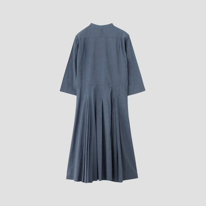 FINE COTTON CHAMBRAY DRESS
