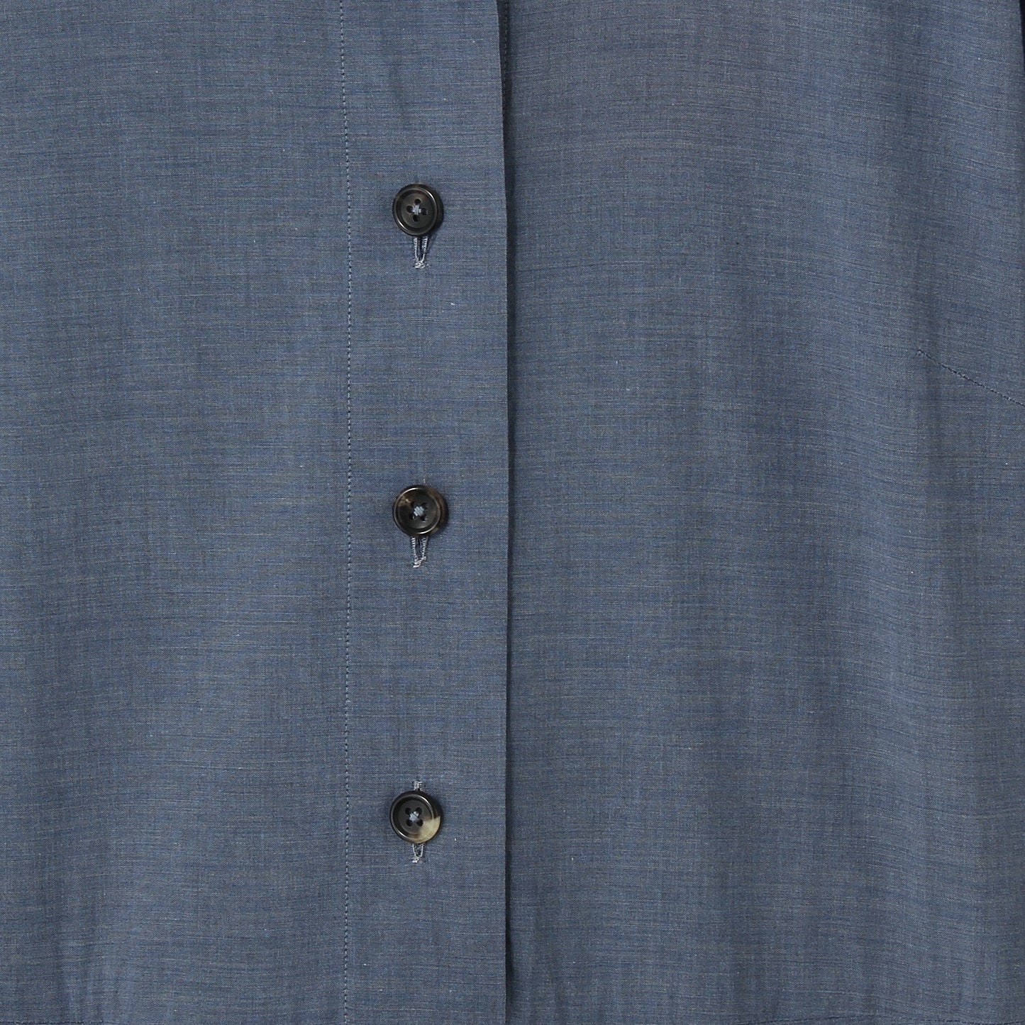 FINE COTTON CHAMBRAY DRESS