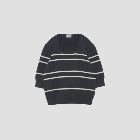STRIPE S/S JUMPER KNIT