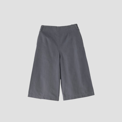 COTTON LINEN CANVAS TROUSERS