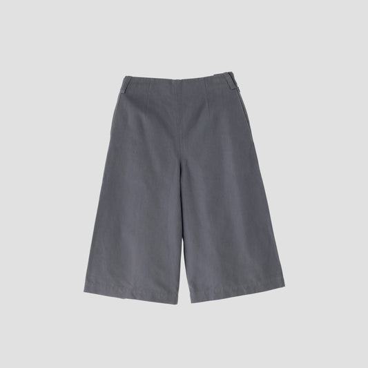 COTTON LINEN CANVAS TROUSERS