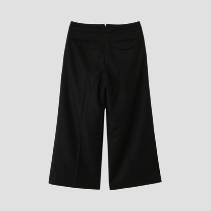 FINE WOOL FLANNEL TROUSERS