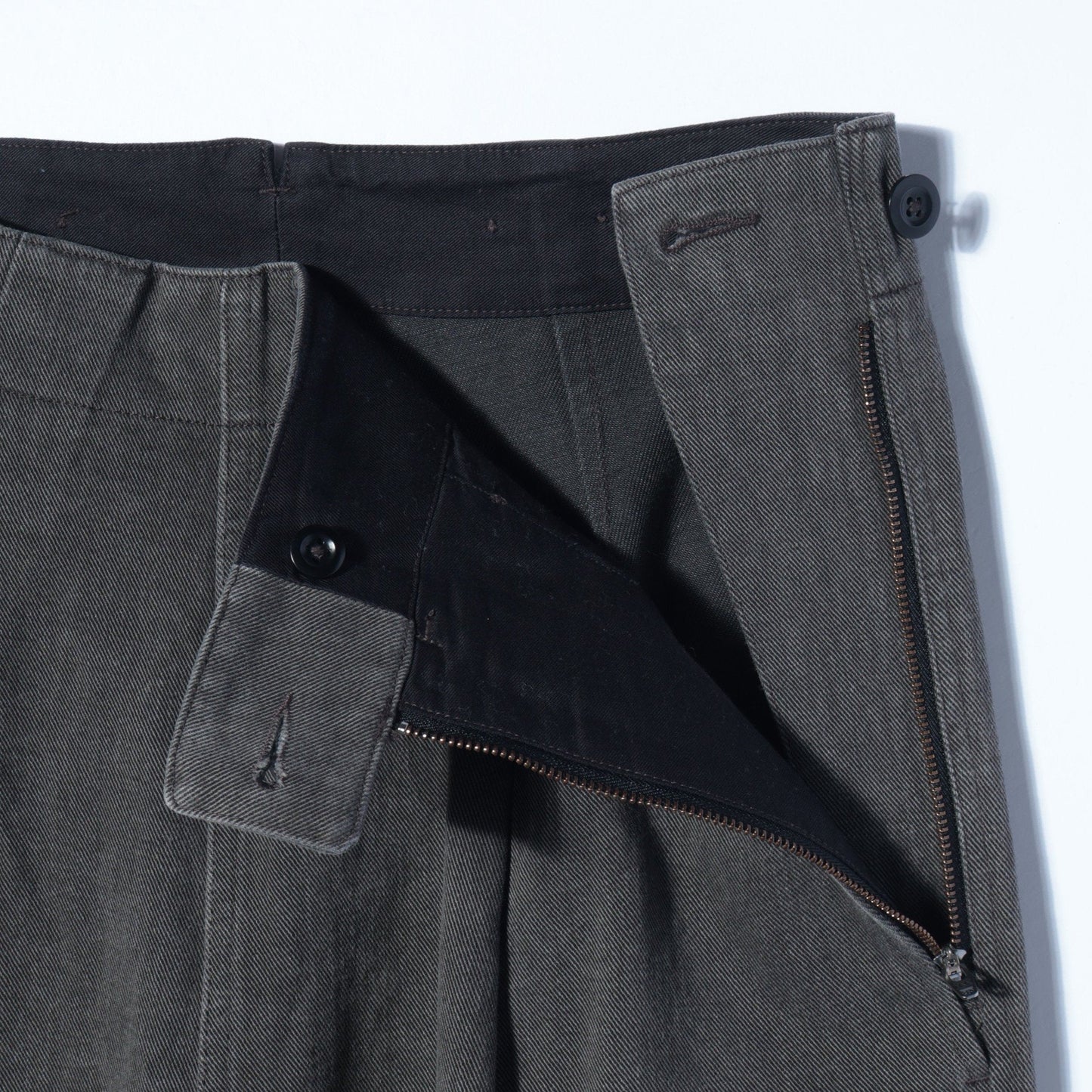 FADED COTTON DRILL TROUSERS