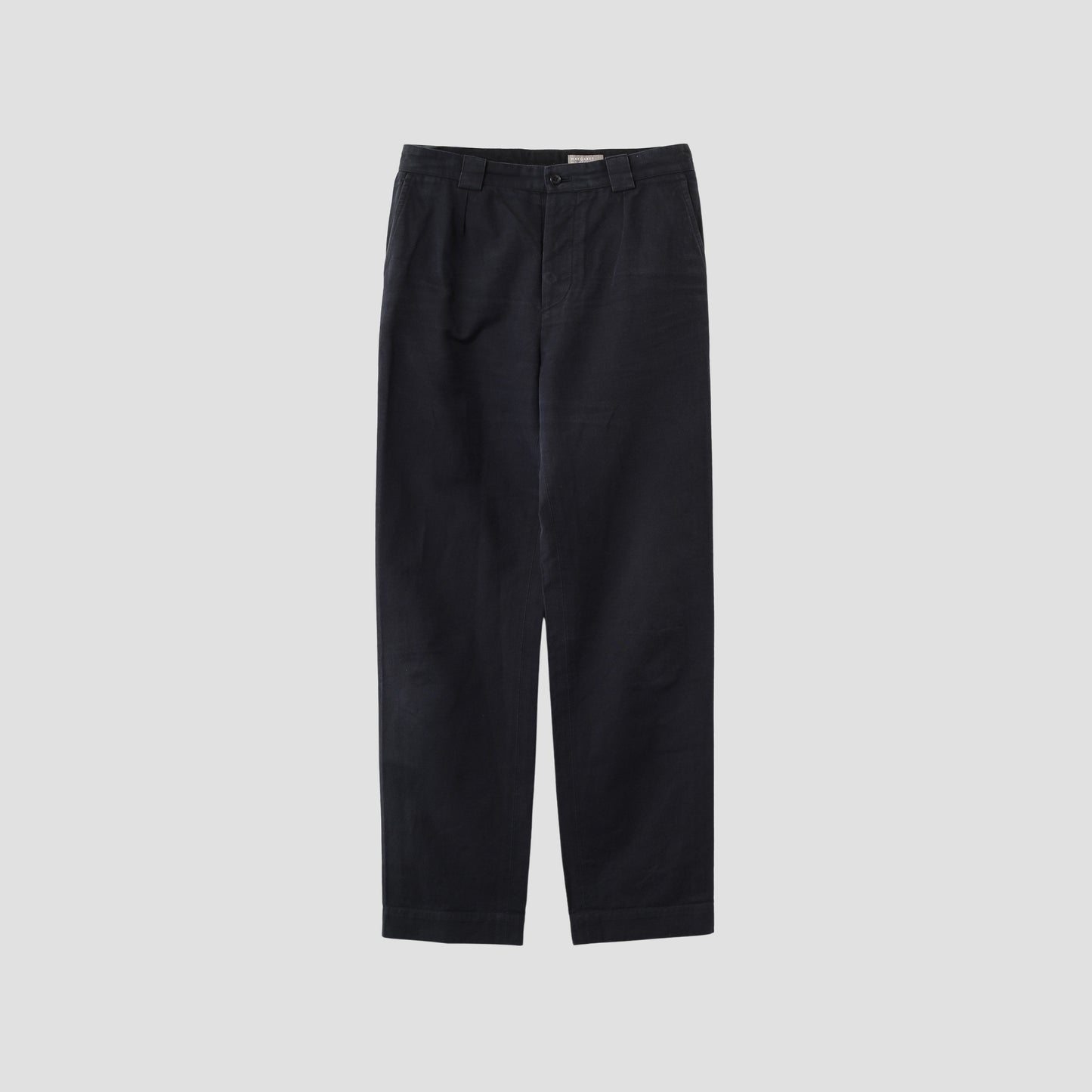 COTTON LINEN CANVAS TROUSERS