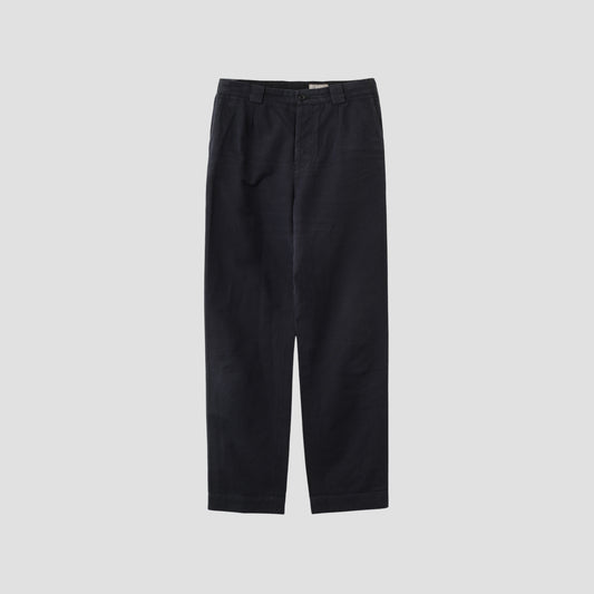 COTTON LINEN CANVAS TROUSERS