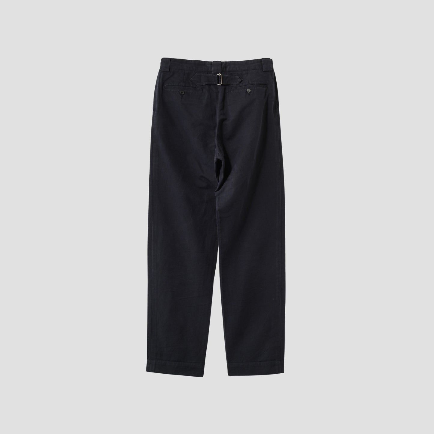 COTTON LINEN CANVAS TROUSERS