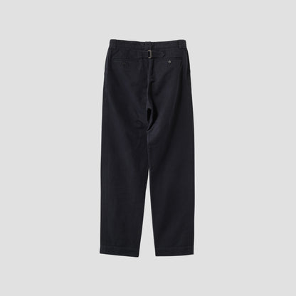 COTTON LINEN CANVAS TROUSERS
