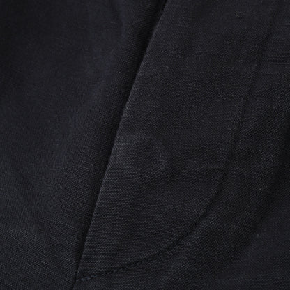 COTTON LINEN CANVAS TROUSERS