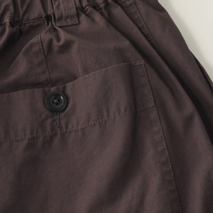FINE COMPACT COTTON POPLIN TROUSERS
