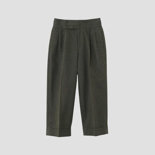 BRUSHED COTTON LINEN TROUSERS
