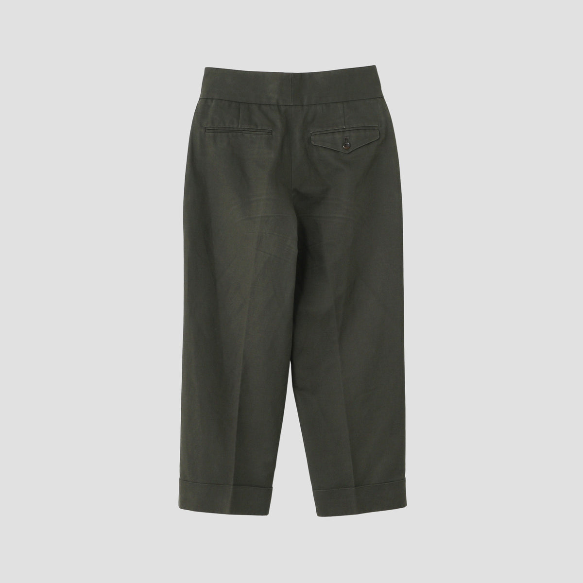 BRUSHED COTTON LINEN TROUSERS