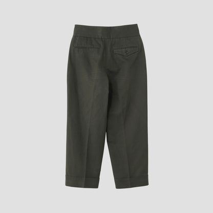 BRUSHED COTTON LINEN TROUSERS