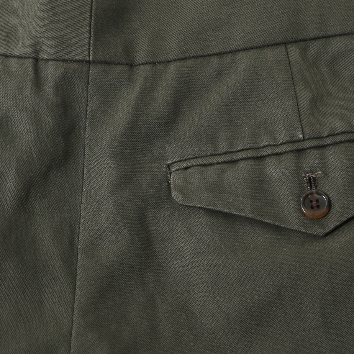 BRUSHED COTTON LINEN TROUSERS