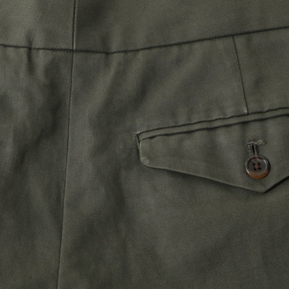 BRUSHED COTTON LINEN TROUSERS