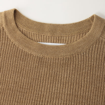 LINEN COTTON RIB KNIT
