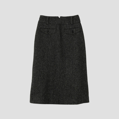 WOOL TWEED SKIRT