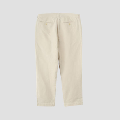 COTTON LINEN TWILL TROUSERS