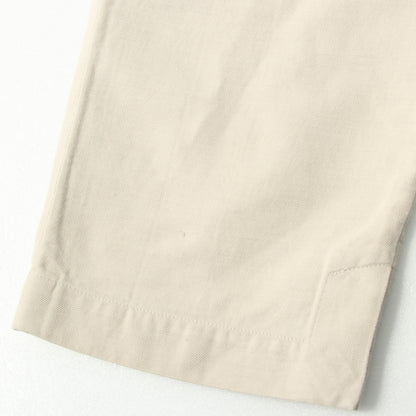 COTTON LINEN TWILL TROUSERS