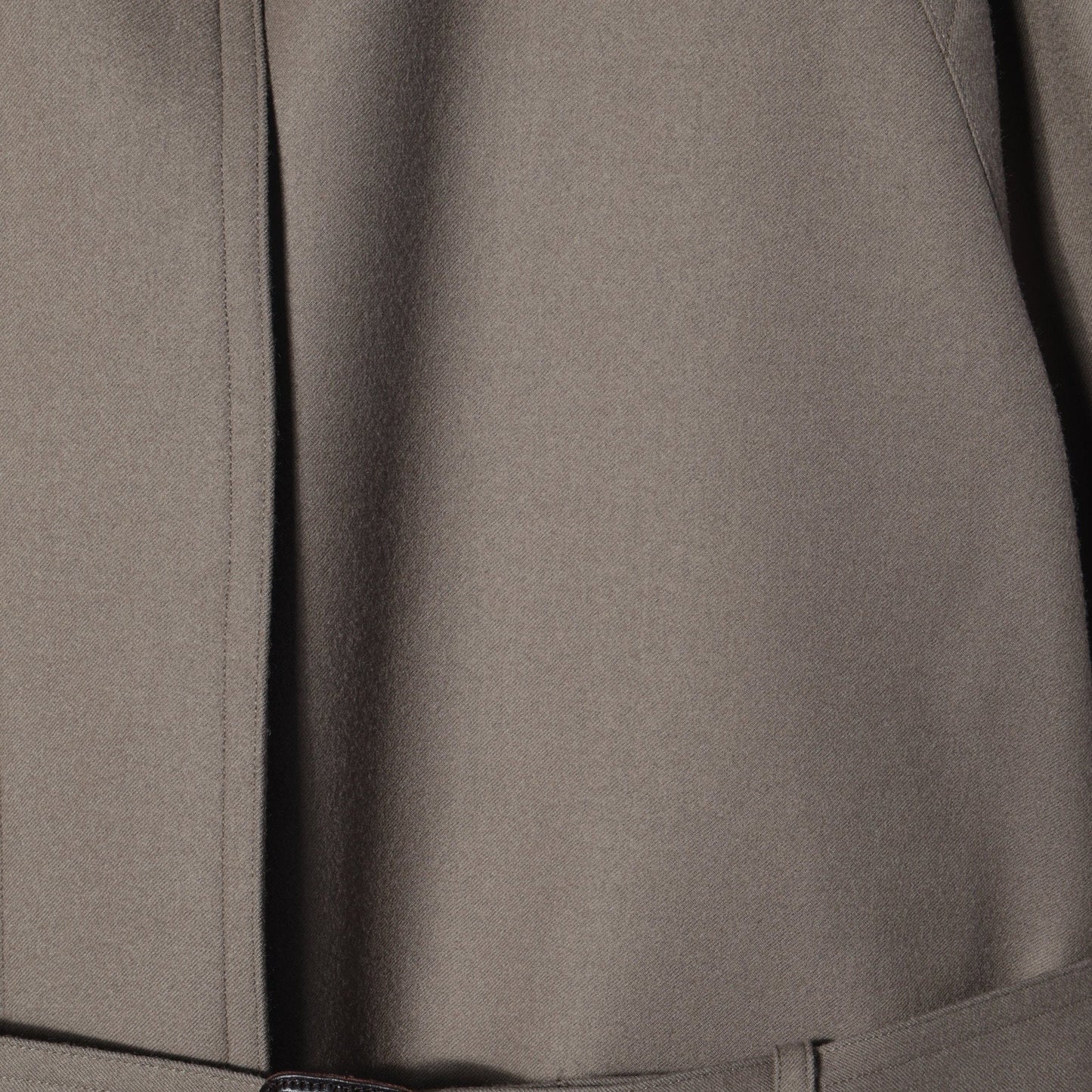 SATIN WOOL TWILL COAT