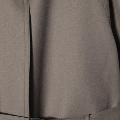 SATIN WOOL TWILL COAT