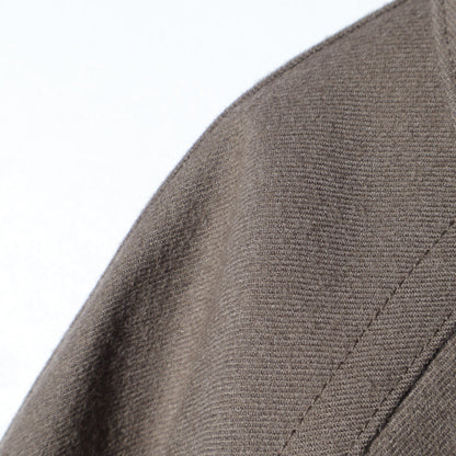 SATIN WOOL TWILL COAT