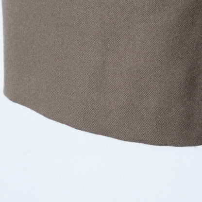 SATIN WOOL TWILL COAT