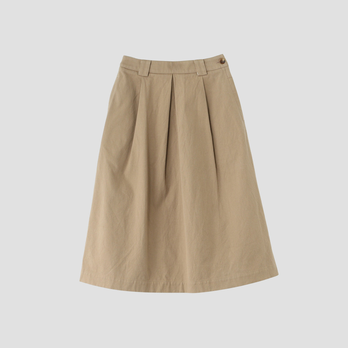 WORN COTTON TWILL SKIRT