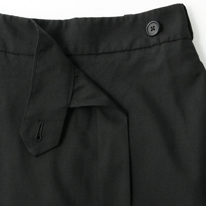 FINE WOOL POPLIN TROUSERS