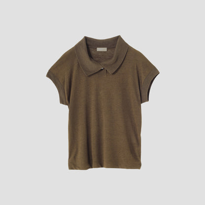 LINEN JERSEY POLO