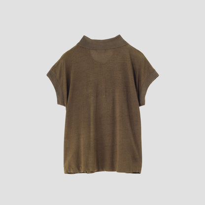 LINEN JERSEY POLO