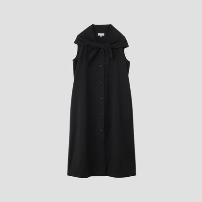 COTTON SILK POPLIN DRESS