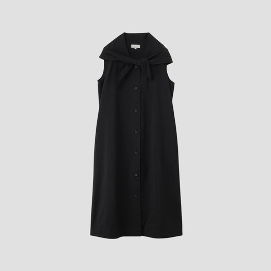 COTTON SILK POPLIN DRESS