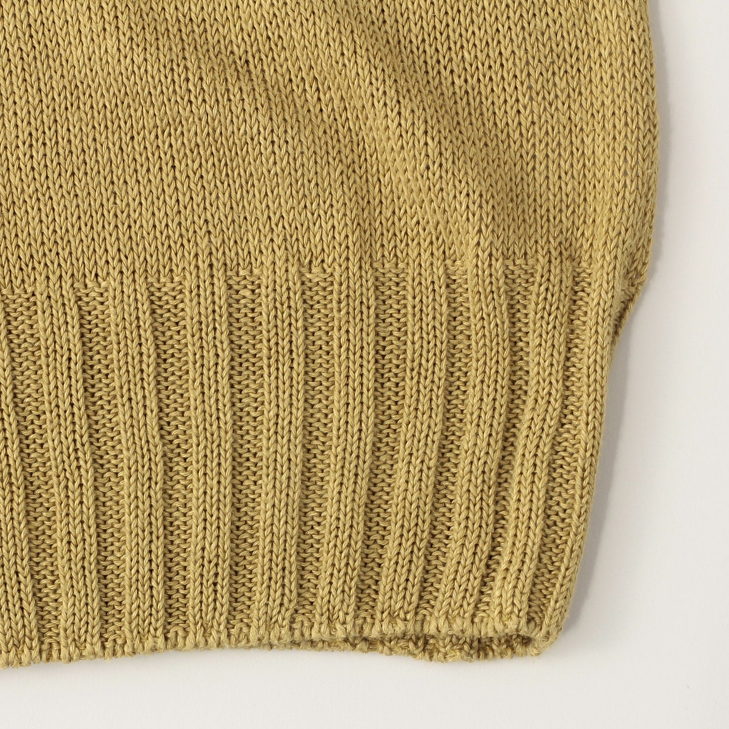 LINEN COTTON WIDE ROLL NECK KNIT