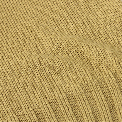 LINEN COTTON WIDE ROLL NECK KNIT