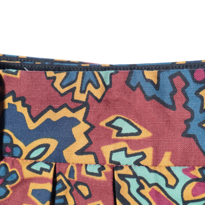 PAISLEY COTTON LINEN TWILL SKIRT