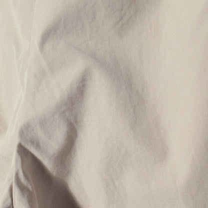 WASHED YARN DYE COTTON POPLIN TROUSERS