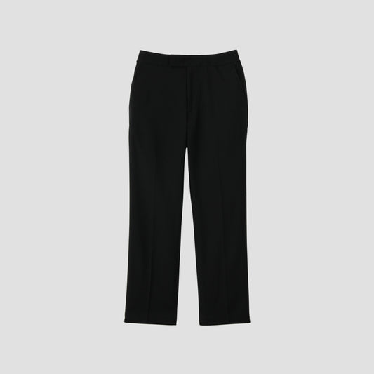 FINE WOOL POPLIN TROUSERS