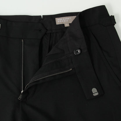 FINE WOOL POPLIN TROUSERS