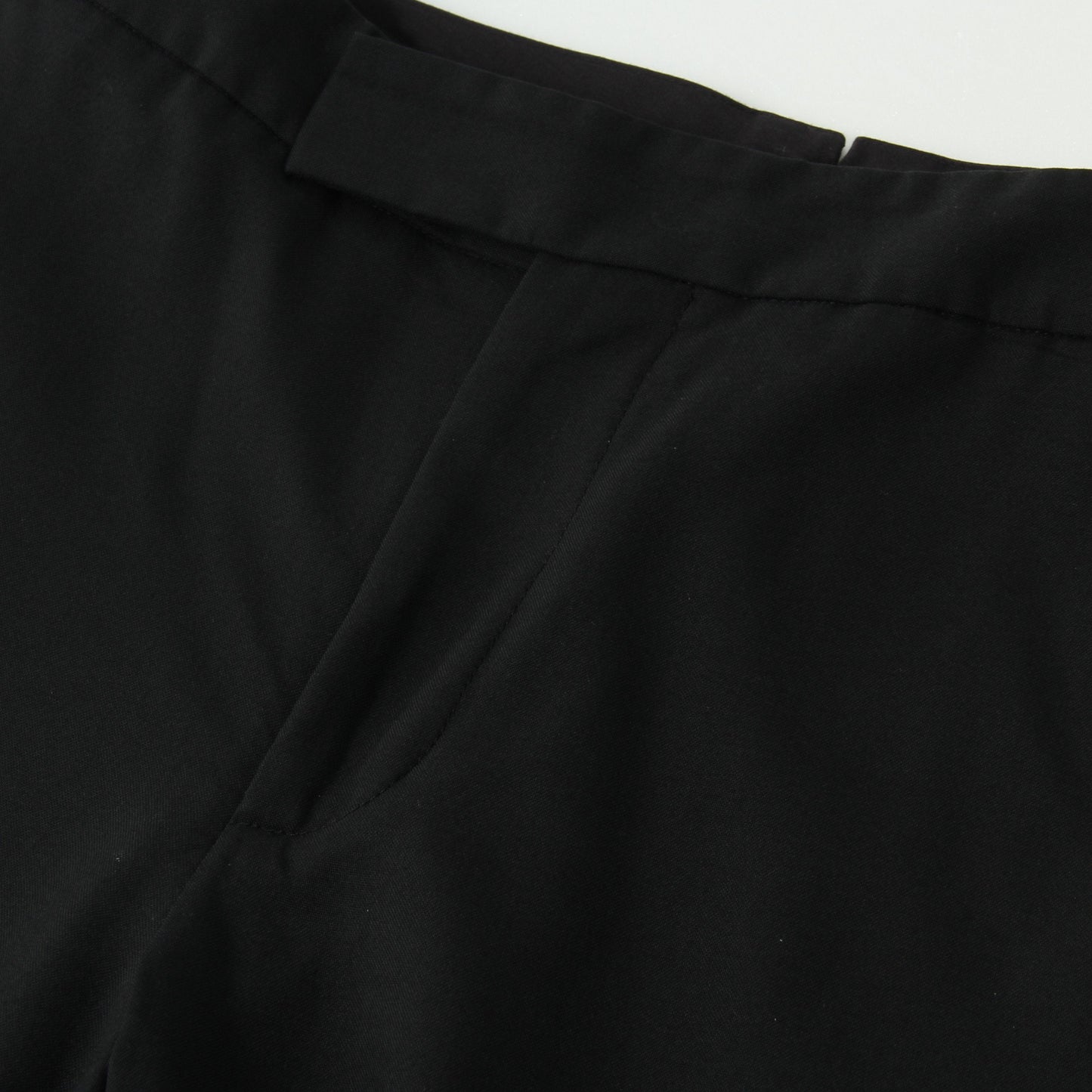 FINE WOOL POPLIN TROUSERS