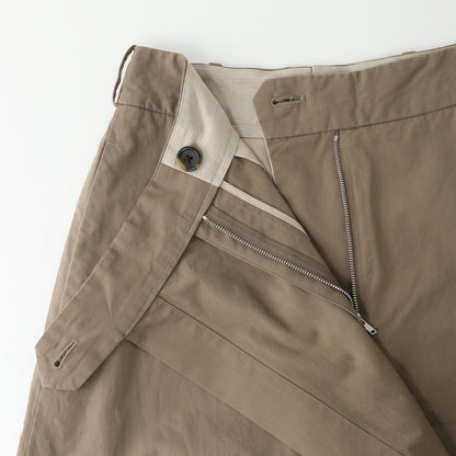 YARN DYED CRISP COTTON TROUSERS
