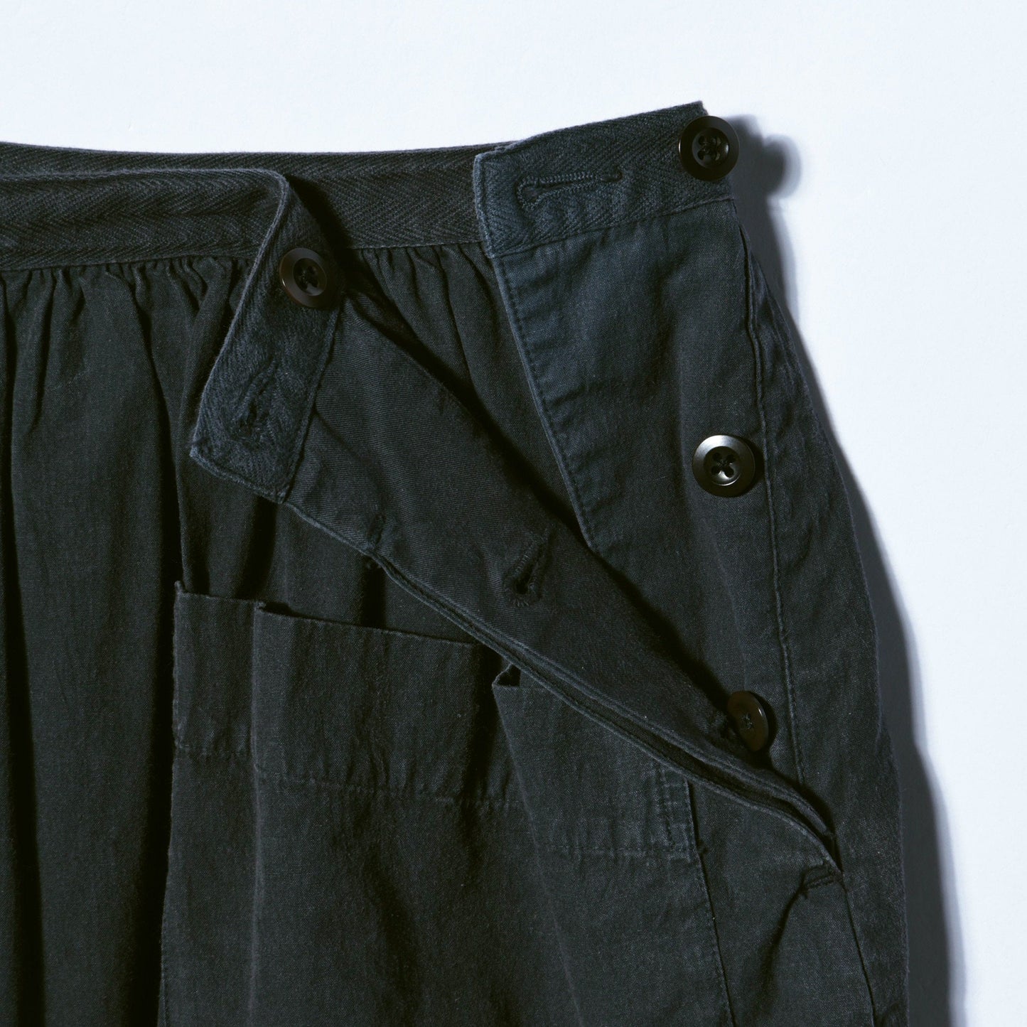 GARMENT DYE VINTAGE POPLIN SKIRT
