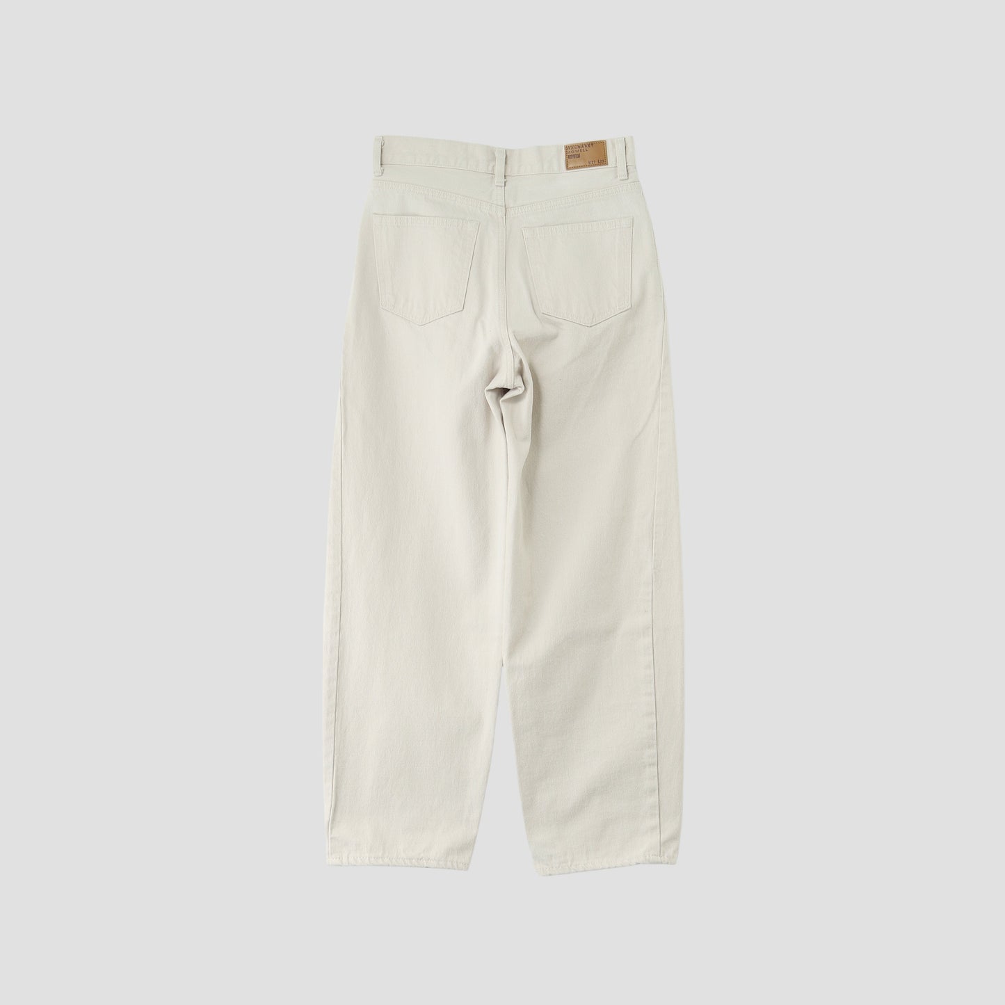 WHITE DENIM TROUSERS