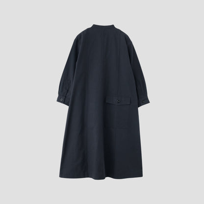 WORN COTTON WOOL TWILL DRESS