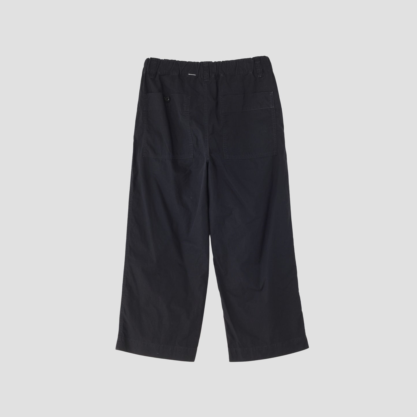 FINE COMPACT COTTON POPLIN TROUSERS