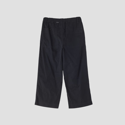 FINE COMPACT COTTON POPLIN TROUSERS